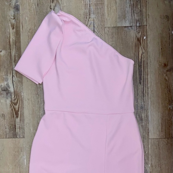 Prettt Little Thing Pink Slit Dress - Picture 2 of 4